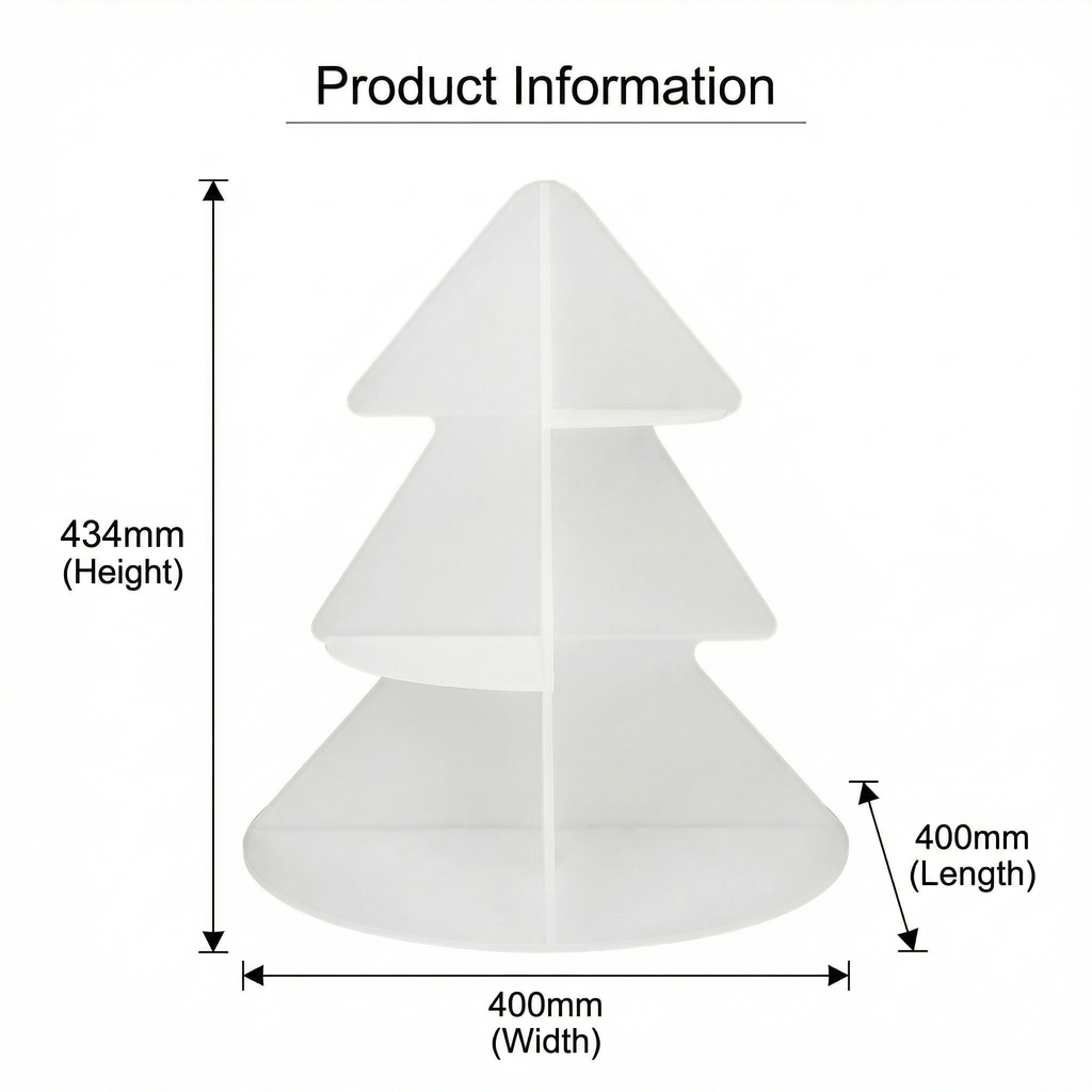 Blind box Rotating Christmas Tree 3-Tier Acrylic Cosmetic Organizer Perfume Skincare Display Stand 360° Swivel Vanity Countertop Storage Rack Green/White