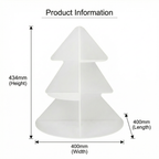 Blind box Rotating Christmas Tree 3-Tier Acrylic Cosmetic Organizer Perfume Skincare Display Stand 360° Swivel Vanity Countertop Storage Rack Green/White