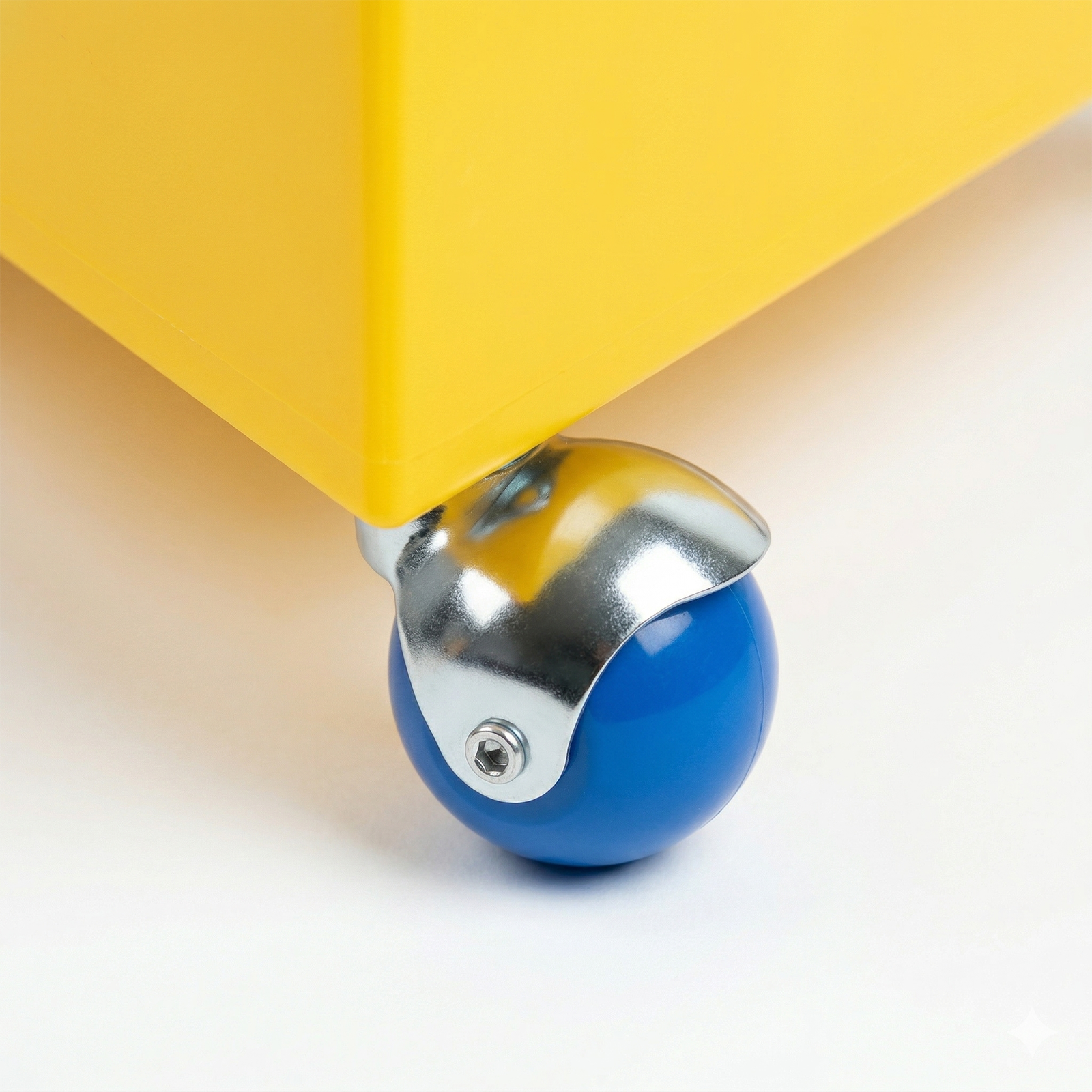 Yellow Rolling Acrylic Cat House & Side Table | LITHZEPARA