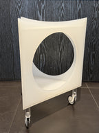 Modern Frosted Acrylic Mobile Side Table