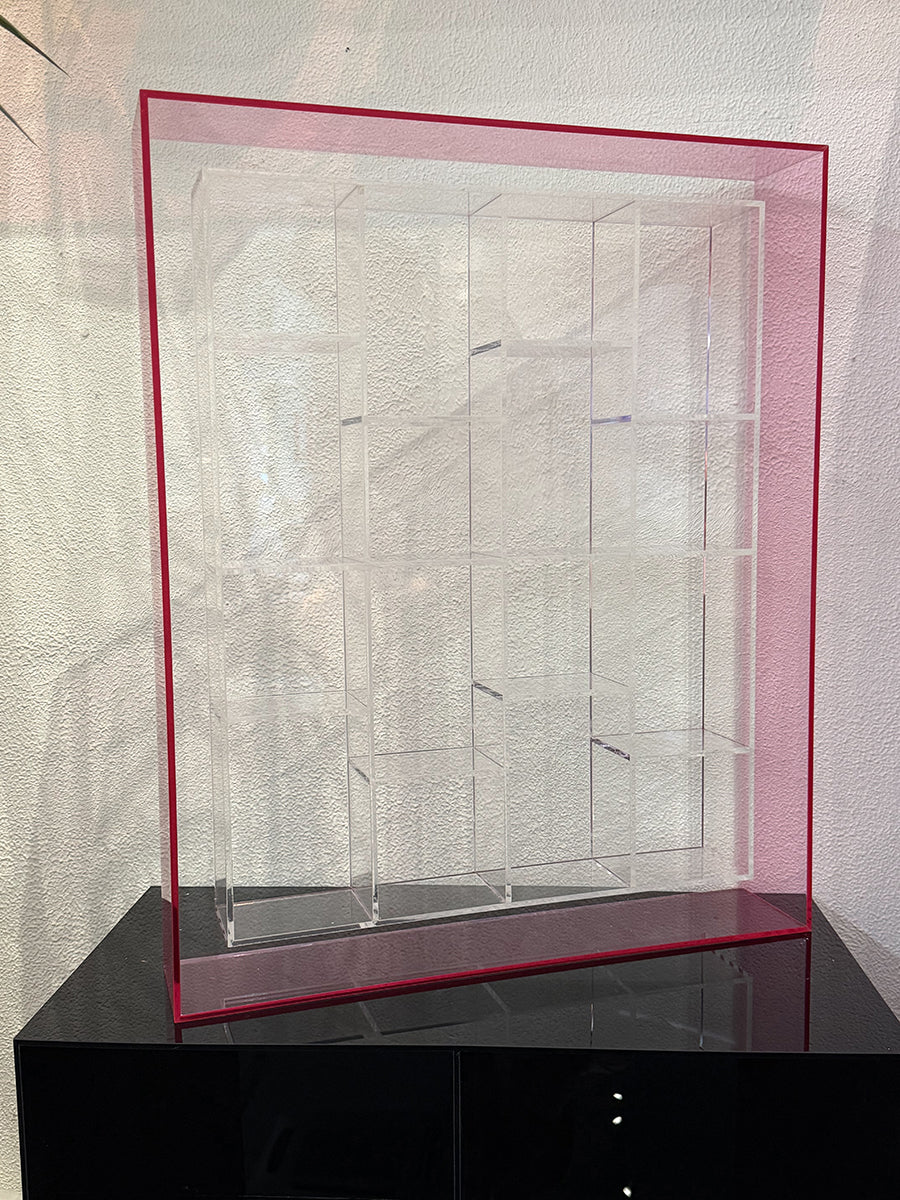 3D Modular Grid Vanity Storage Display