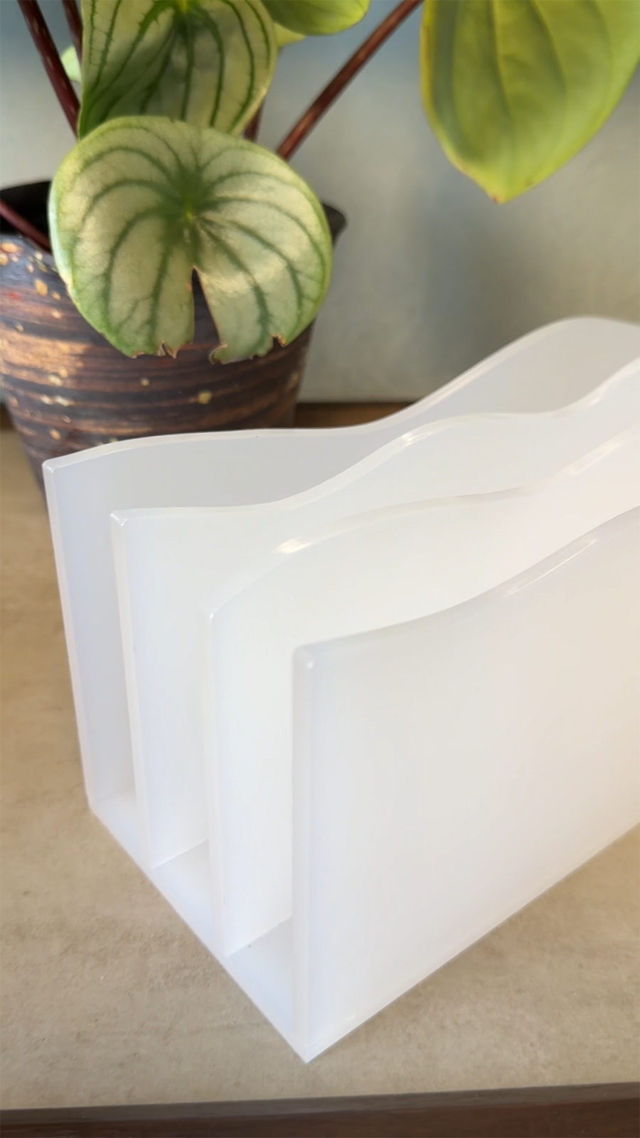 Cheese-Shaped Desktop Organizer