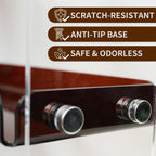 Tea Color 3-Tier Acrylic Display Shelf Light Luxury Organizer for Cosmetics Perfume Cups Jewelry Desktop Vanity Countertop Storage Rack