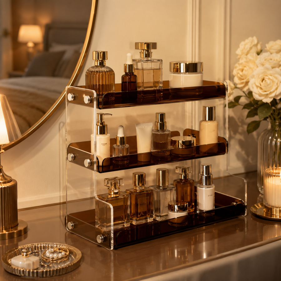 Smoke Brown Acrylic Organizer